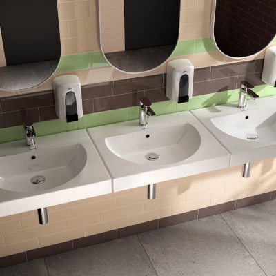 Раковина Buongiorno/Бонджорно подвесная/мебельная 60, белая глянцевая