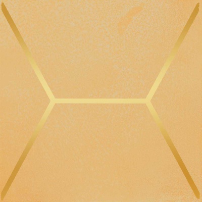 Декор Витраж желтый глянцевый 15x15x0,69