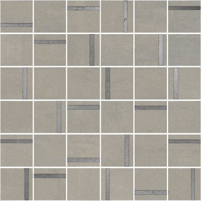 Декор Гварди 2 мозаичный серый светлый матовый обрезной 30x30x0,9