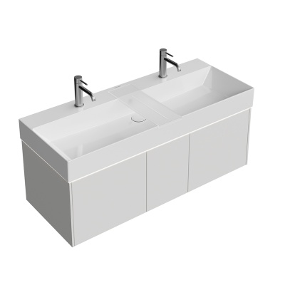 Тумба Grande/Гранде подвесная 120, 3 ящика, архитектурный серый