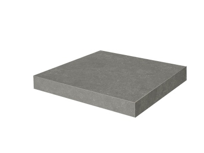 Ступень клееная угловая Касабланка HP серый тёмный матовый обрезной 33x33x0,9 Ступень клееная угловая Касабланка HP серый тёмный матовый обрезной 33x33x0,9