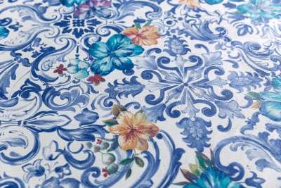 Обои виниловые Азулежу мотив, цветной