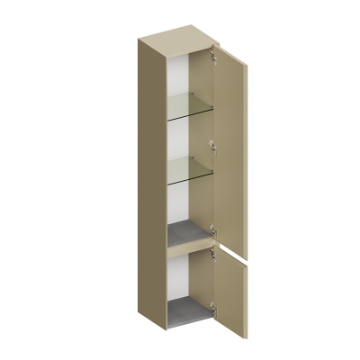 Пенал Cubo/Кубо подвесной правый 165, лимо матовый