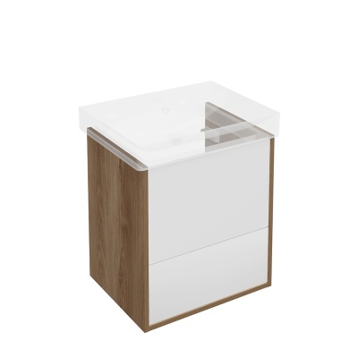 Тумба Pro/Про подвесная 2 ящика 55, швейцарский вяз