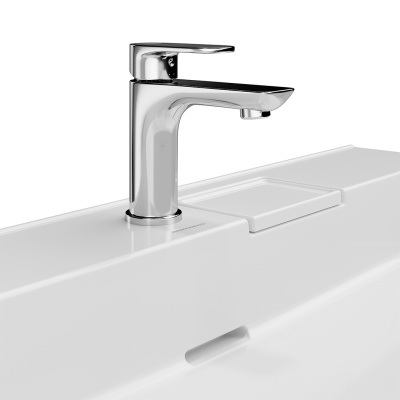 Раковина Logica/Лоджика мебельная с одним отверстием 60, белая глянцевая