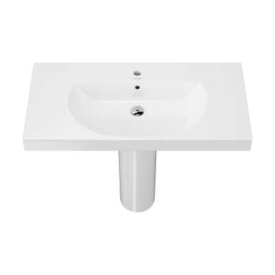 Раковина Buongiorno/Бонджорно подвесная\мебельная 100, белая глянцевая