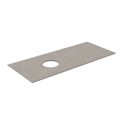 Столешница Magica/Маджика Риккарди 120 см, серая матовая (без отв. под смеситель)