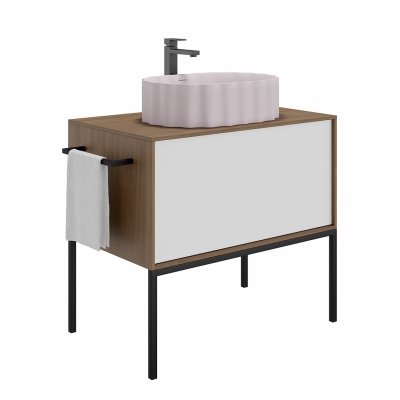 Раковина ARTBASIN Conchiglia/АртБейзин Конкилья накладная 50, мальва матовая